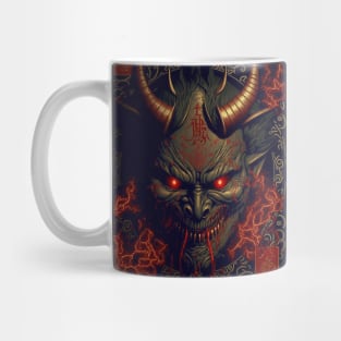 Asian Demon face Mug